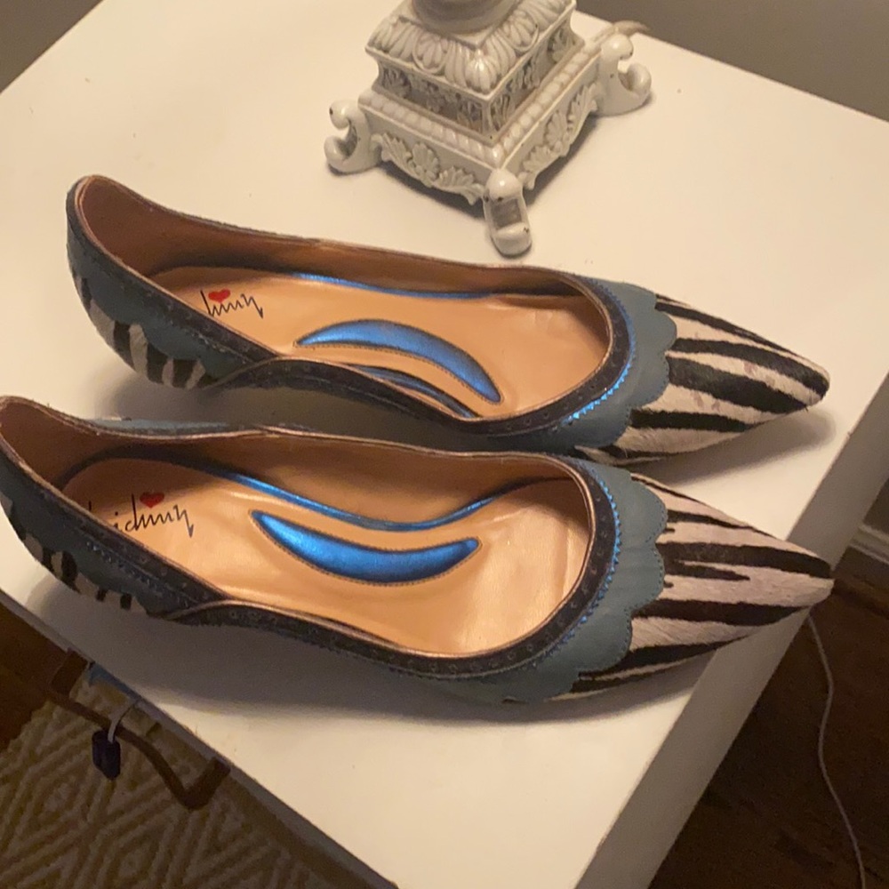 Luichiny zebra fur/leather